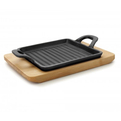 Mini grill cuadrado magma 195X14X17 cm. Lacor 25875