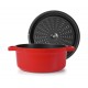 Cacerola roja aluminio fundido D14 cms. Lacor 25914