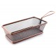 Cestillo rectangular bronce 21x11x6cm. Lacor 61066