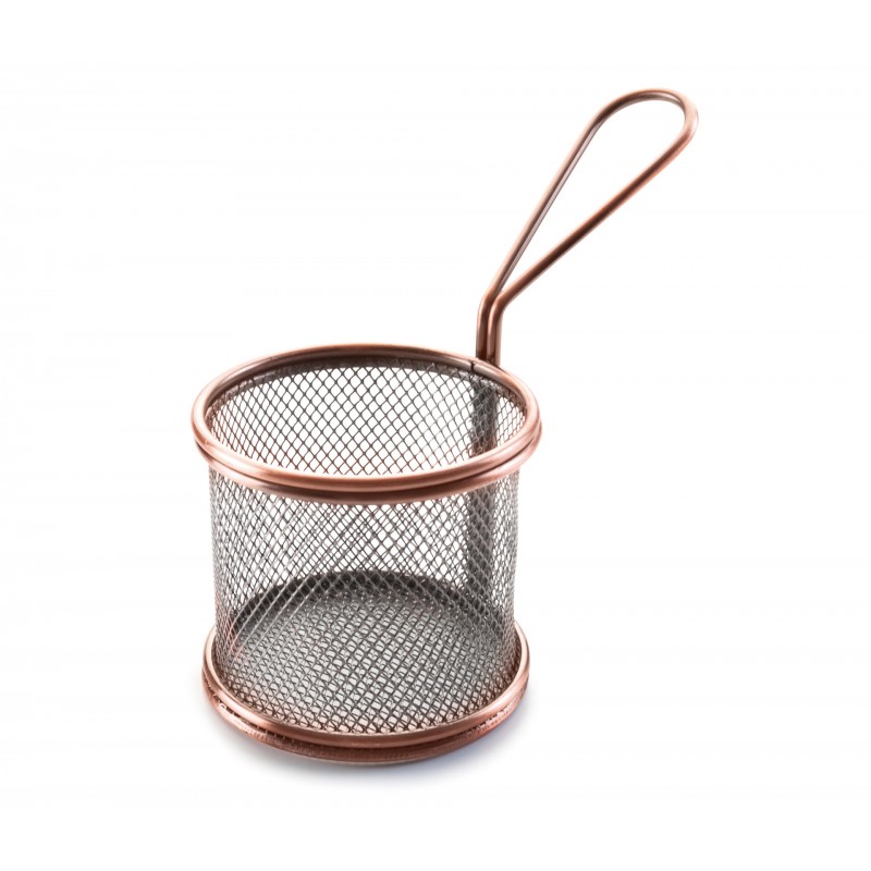 Cestillo redondo bronce 9X8 cm. Lacor 61069