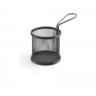 Cestillo redondo D9X8 cm black. Lacor 61150