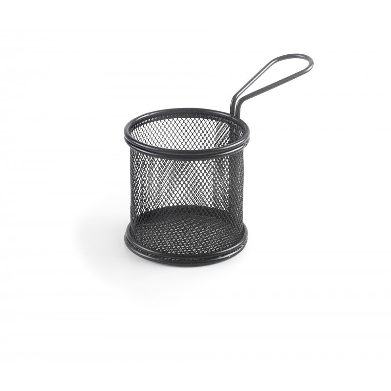 Cestillo redondo D9X8 cm black. Lacor 61150