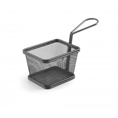 Cestillo cuadrado 10X8X7 cm black. Lacor 61151