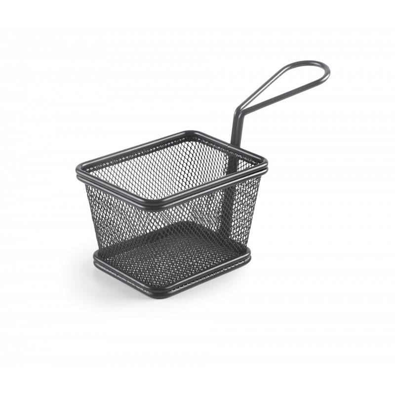 Cestillo cuadrado 10X8X7 cm black. Lacor 61151