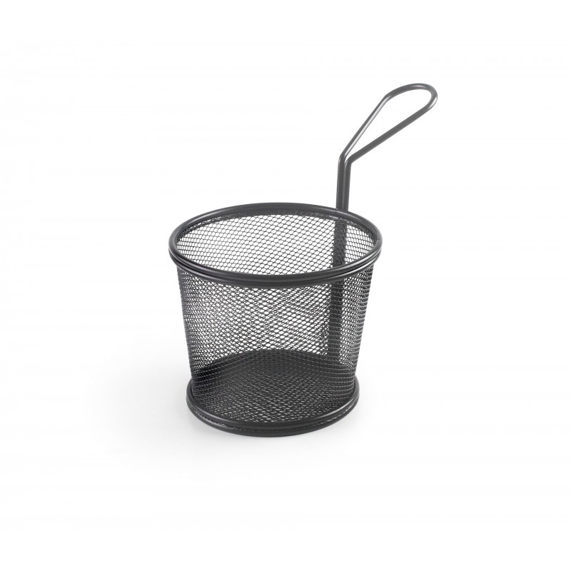 Cestillo redondo D12X10 cm black. Lacor 61153