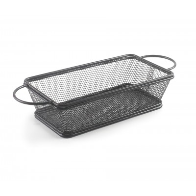Cestillo rectangular 21x11x6cm black. Lacor 61154