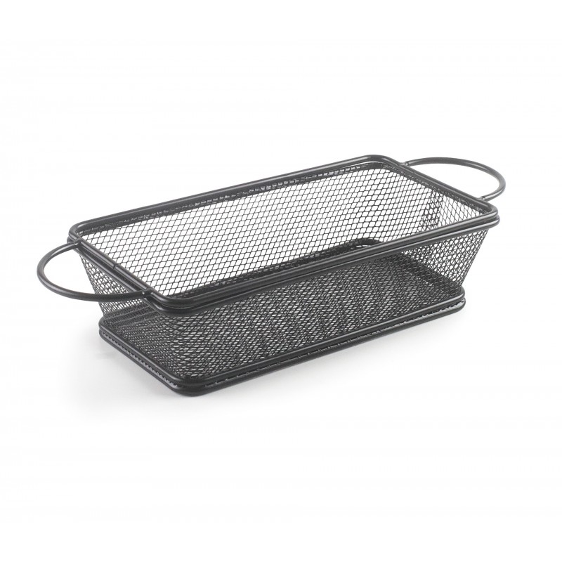 Cestillo rectangular 21x11x6cm black. Lacor 61154