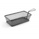 Cestillo rectang21x11x6cm black. Lacor 61155