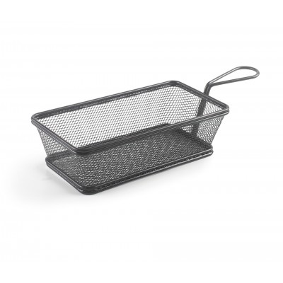Cestillo rectang21x11x6cm black. Lacor 61155
