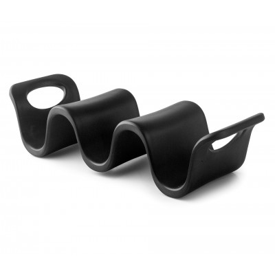 Soporte para 2-3 tacos melamina black. Lacor 63282