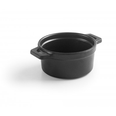 Mini-cocote melamina d9cm stapa black. Lacor 63390