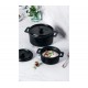 Mini-cocote melamina d9cm stapa black. Lacor 63390