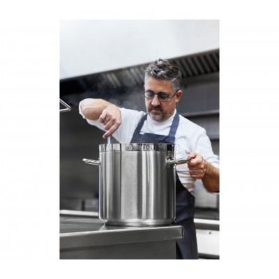 Olla recta con tapa D50 cm chef-luxe. Lacor 54150