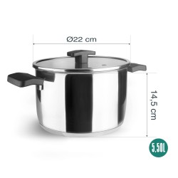 Olla rec22 caliza. Lacor 80122