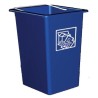 Contenedor de desperdicios y reciclaje azul 26 lt