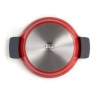 Paellera alum. fundido cocotte roja 32CM. Lacor 25932