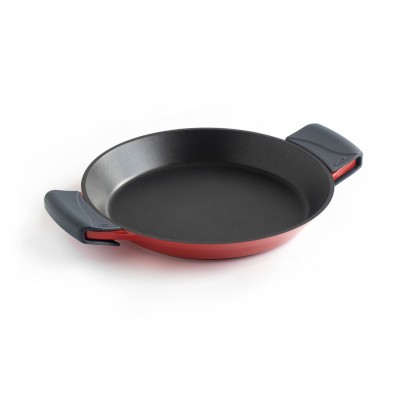 Paellera alum. fundido cocotte roja 40CM. Lacor 25940