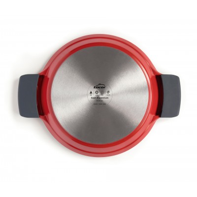 Paellera alum. fundido cocotte roja 40CM. Lacor 25940