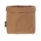 Panera papel lavable marrón 15X15X25 cm. Lacor 63478
