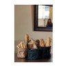 Panera papel lavable marrón 20X20X33 cm. Lacor 63479