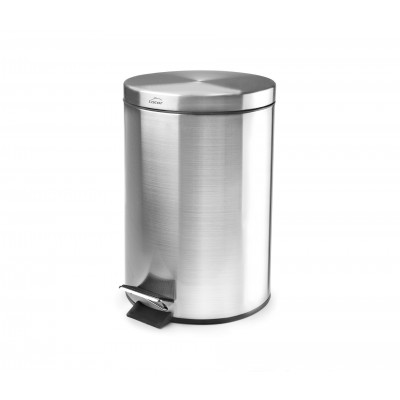 Papelera inox cpedal Y cubo 20 ltos. Lacor 63319