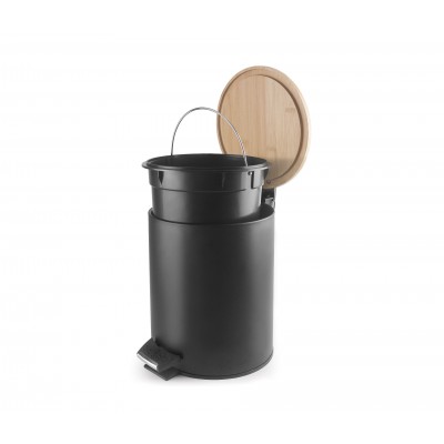 Papelera DE reciclaje 5L black. Lacor 63335