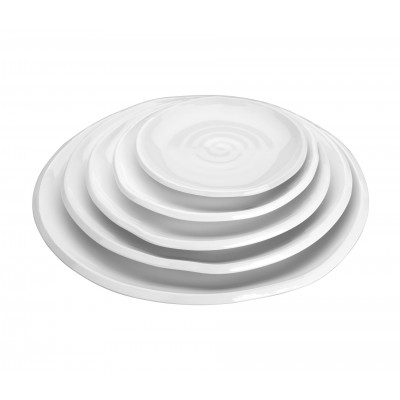 Plato redondo ondulado mel. D250X30 mm.. Lacor 62771