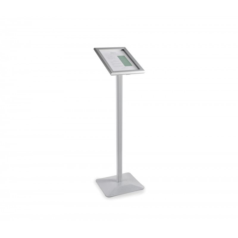 Atril porta menu aluminio A4. Lacor 39434