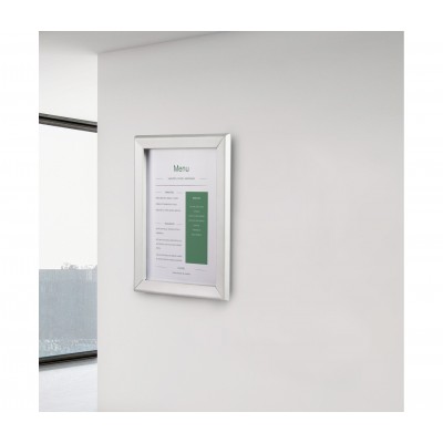 Atril porta menu aluminio A4. Lacor 39434