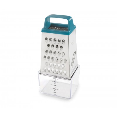 Rallador 4 caras inox con contenedor. Lacor 61363