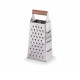 Rallador 4 caras inox con mango madera. Lacor 61364