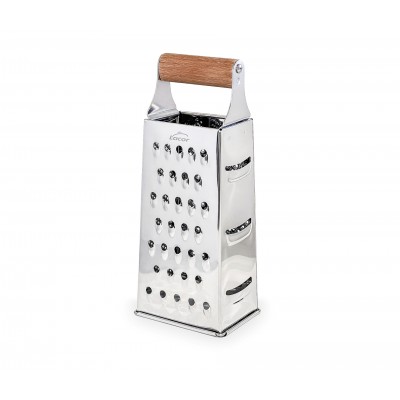 Rallador 4 caras inox con mango madera. Lacor 61365
