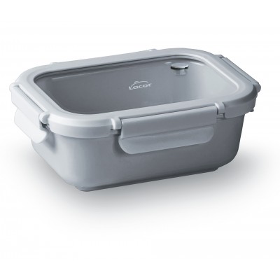 Recipiente rectangular ceram grey 400ML. Lacor 64630
