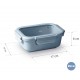 Recipiente rectangular ceram blue 650ML. Lacor 64641