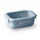 Recipiente rectangular ceram blue 1150ML. Lacor 64643