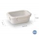 Recipiente rectangular ceram cream 400ML. Lacor 64650