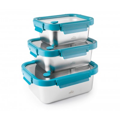 Set 3 recpientes rectangulares etern. Lacor 64607
