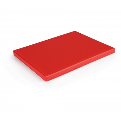 Tabla corte polietileno rojo 60x40x2cm. Lacor 60603