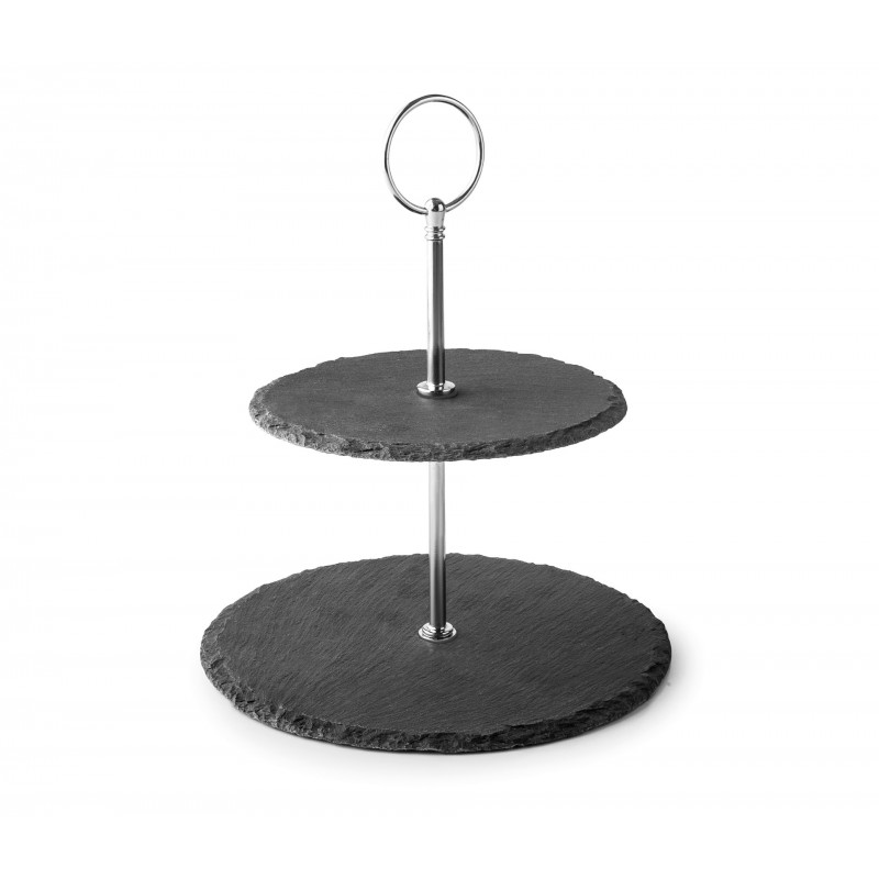 Soporte expositor redondo pizarra. Lacor 61234