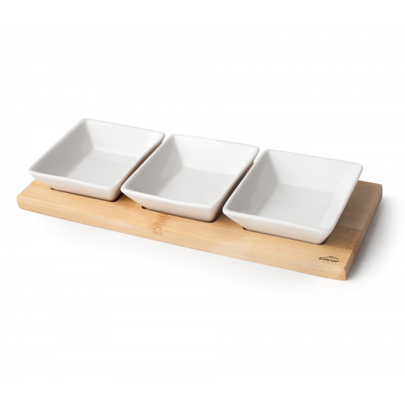 Bandeja 3 cuencos basic. Lacor 61240