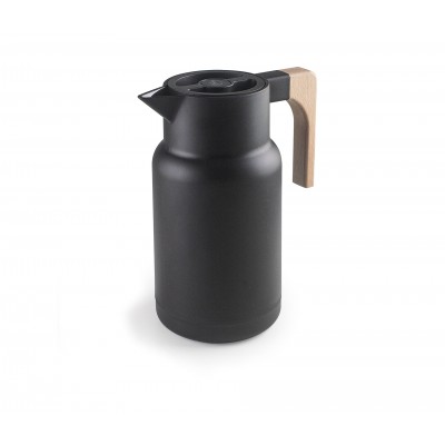 Jarra-termo wood black 1L. Lacor 62598