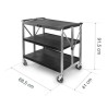 Carro DE servicio plegable small. Lacor 66241