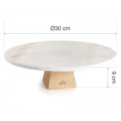 Porta tartas marmol 30CM. Lacor 63593