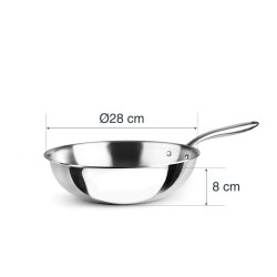 Wok trichef 28CM. Lacor 60898