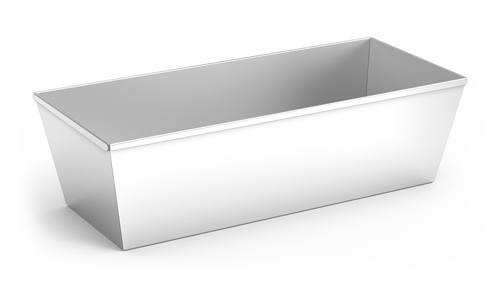 Molde rectangular de acero inoxidable para horno y repostería