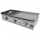 Plancha asar gas con fogon