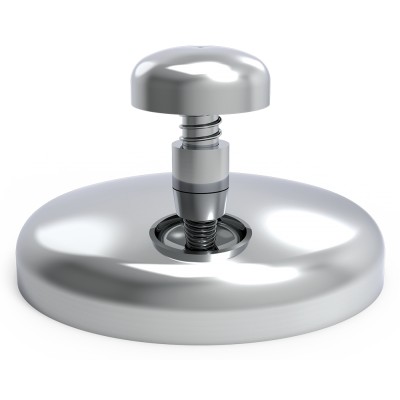 Aplasta hamburguesas inox circular