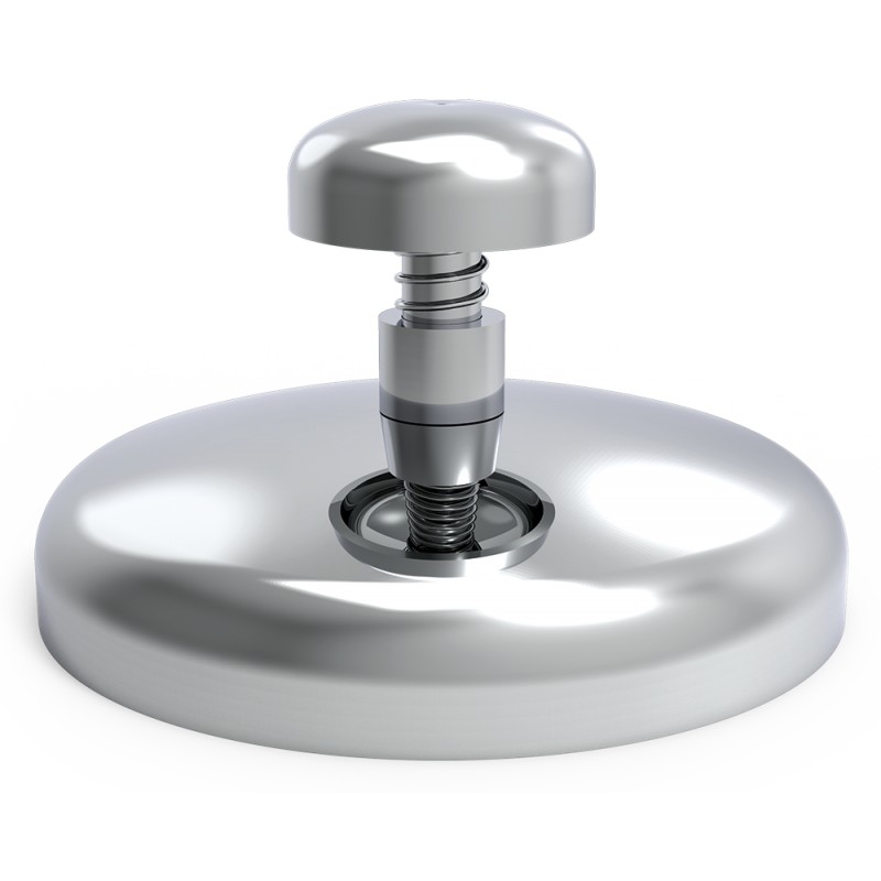 Aplasta hamburguesas inox circular