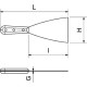 Espátula plancha Espátula plancha 130x95x1 mm