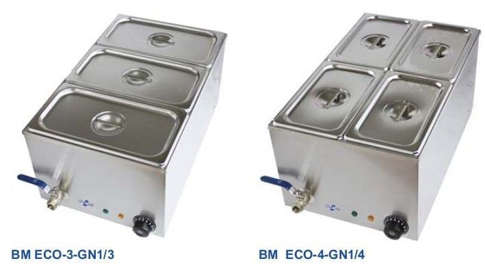 Baño maria serie eco : banomaria eco - 3 Cubetas GN 1/3